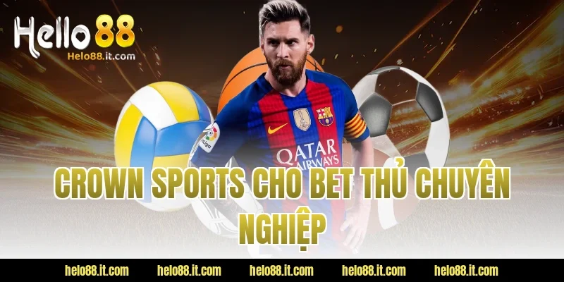 Crown Sports cho bet thủ chuyên nghiệp